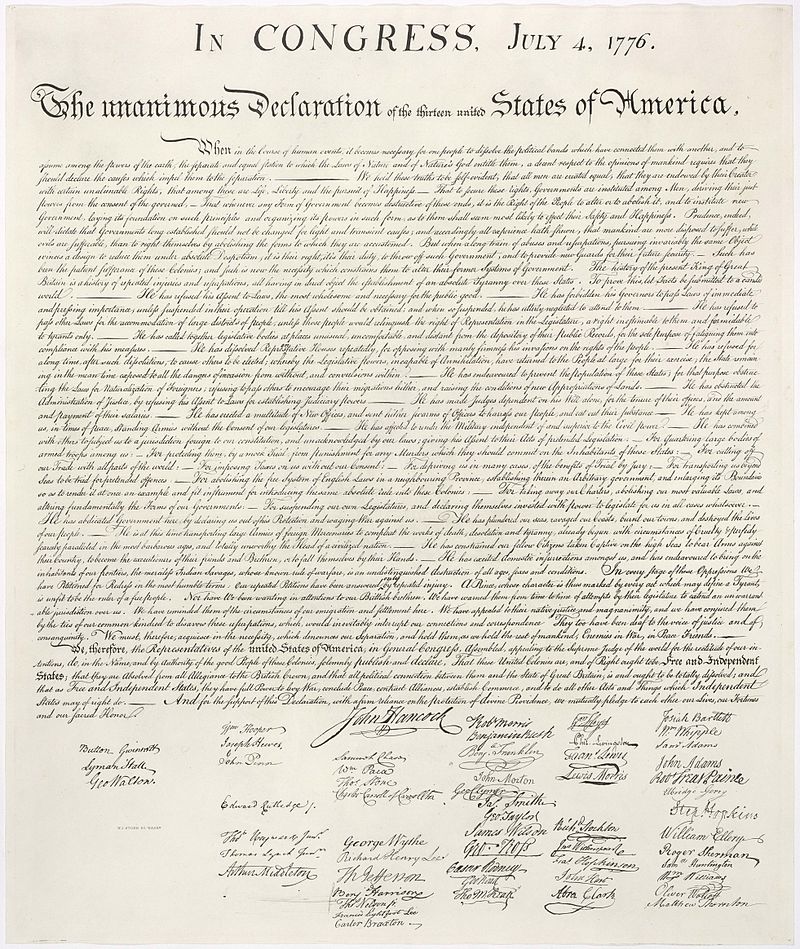examples of personal declaration of independence